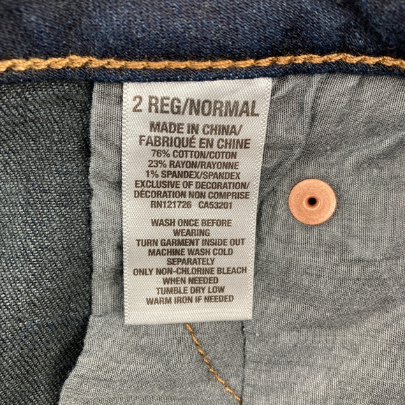 Aeropostale Low Rise Dark Wash Skinny Jeans Leggings - Picture 8 of 11